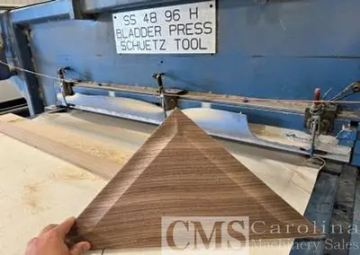 USED SCHULTZ TOOL VENEER BLADDER MEMBRANE PRESS
