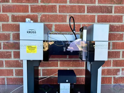 USED KRUSS DSA100S AUTOMATED CONTACT ANGLE AND DROP SHAPE ANALYZER 100 W, 24 VDC