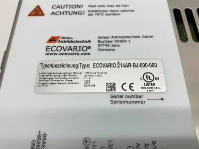 USED JAT JENAER 1-AXIS SERVO AMPLIFIER, CANOPEN/ETHERCAT, STO