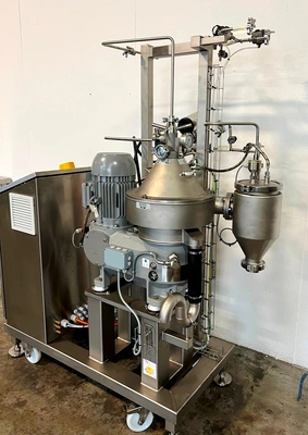 Westfalia Easyscale 10.C biotech clarifier skid, 316SS.