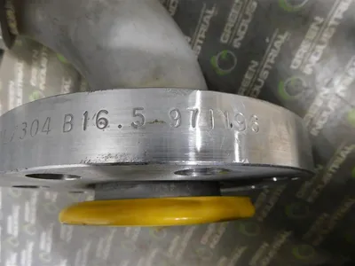 3" APP Flanged Stainless Steel 90° Elbow 40s A403 WP-W 316/316L DUUK #364 Used
