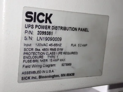 Used SICK 2099381 Electrical Panels Ohio US | HGR 24 #1406350