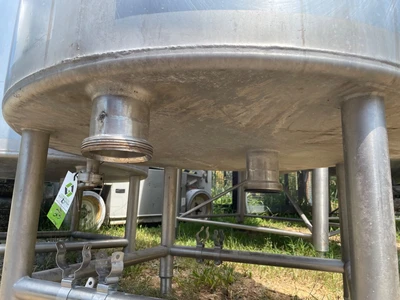 Quanity 2 Stainless Steel CIP Tanks, 200 Gallons each. 90” High x 30” diameter