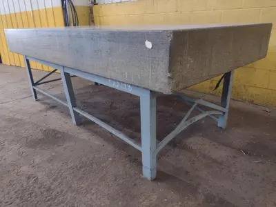 8' X 4' X 10" CHALLENGE PRECISION LAYOUT INSPECTION GRANITE TABLE: STOCK #23798