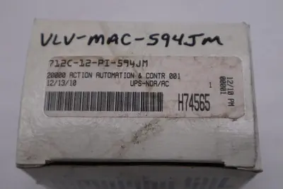 MAC 712C-12-PI-594JM SOLENOID VALVE - STOCK GF269A