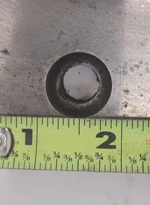 LATHE CHUCK BACK PLATE – 12-1/2IN OD, 4IN CENTER HOLE, 2IN THICKNESS