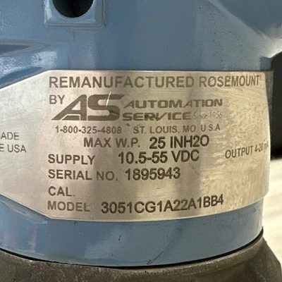 USED Rosemount 3051CG1A22A1BB4