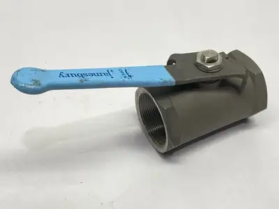 USED JAMESBURY SERIES 3000 STAINLESS STEEL BALL VALVE 2"
