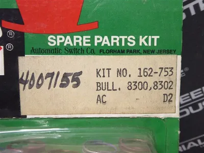 ASCO 162-753 Solenoid Valve Spare Parts Kit New NIB