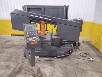 16" X 28" COSEN MODEL #SH-710LDM HORIZONTAL 60° MITERING BAND SAW: STOCK #23643