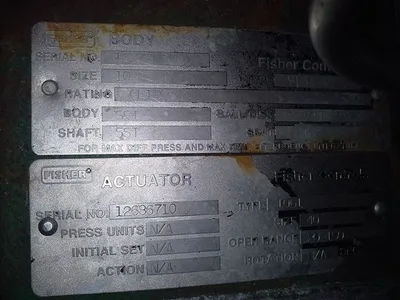 Fisher 10" V150 v-ball control valve