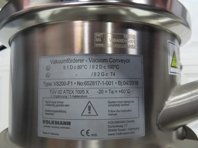 used Vorti-siv with Volkman Powder Vacuum Loader