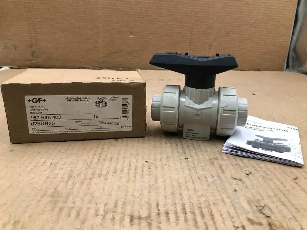 +GF+ George Fisher 167-546-403 1″ Polypro Manual Ball Valve DN20 -NIB