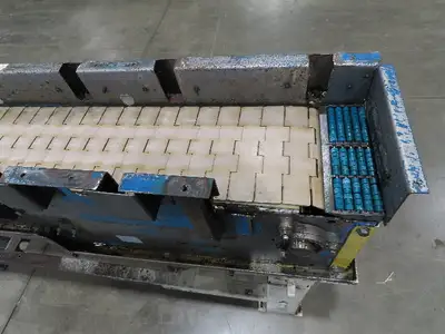 New London Engineering 7.5"x 5' 6" Plastic Tabletop Belt Conveyor 30 FPM 460V