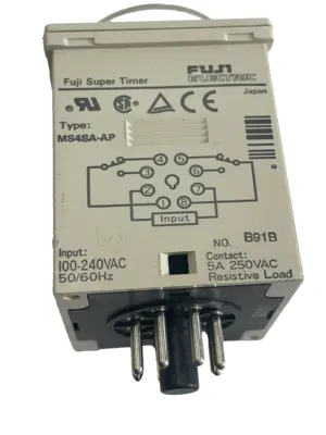 NEW FUJI MS4SA-AP TIMER 100/240VAC 50/60HZ MS4SAAP