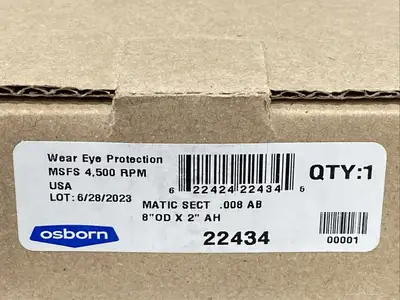 22434 | Osborn  Wire Wheel Crimped 8" OD - New Other