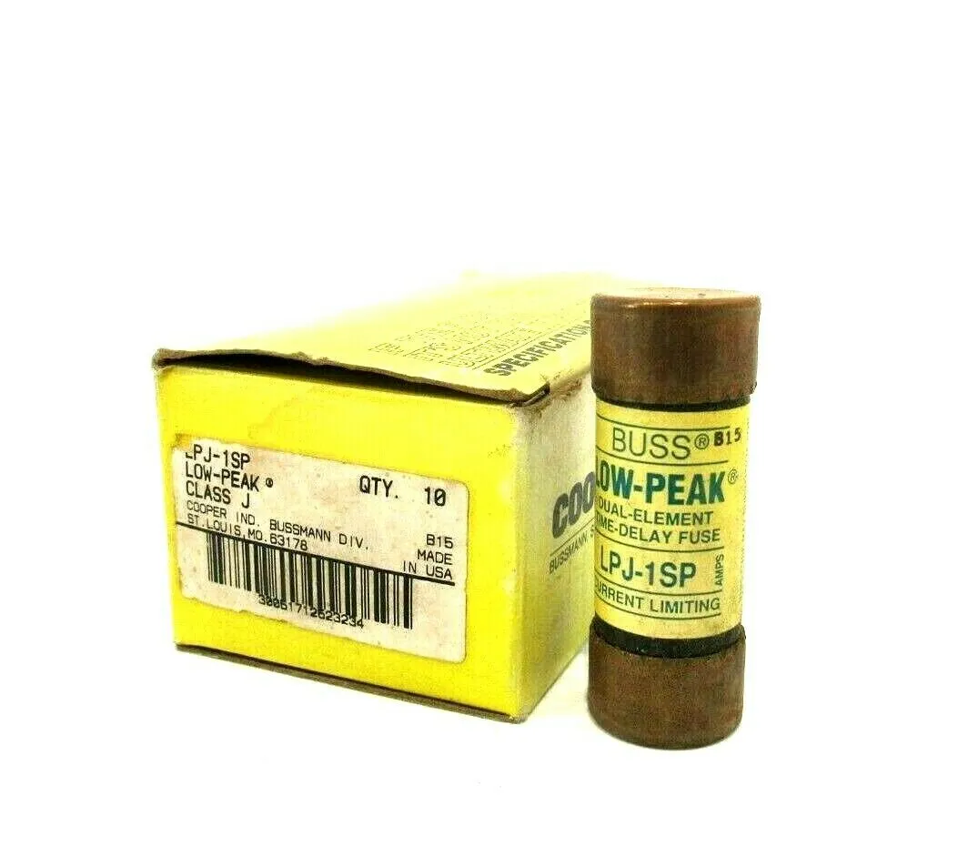 LOT OF 10 NEW BUSSMANN LPJ-1SP FUSES LPJ1SP