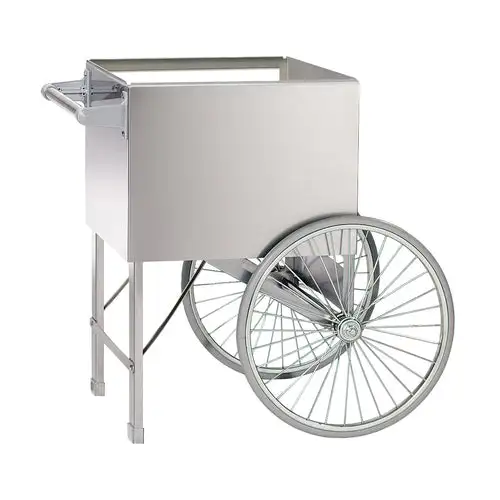 Gold Medal 2148ST 20" Steerable Cart w/ 2 Spoke Wheels, Stainless