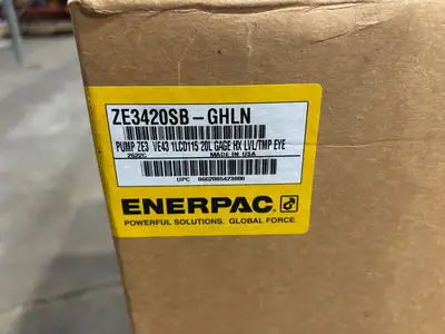 ZE3420SB-GHLN | Enerpac  Electric Hydraulic Pump, 10,000 PSI, ZE3, 115V, 20L - New