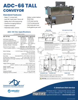 Used AMERICAN DISH SERVICE _UNKNOWN_ Dishwashers Pennsylvania US | MS Restaurant and Equipment Sales #1265484