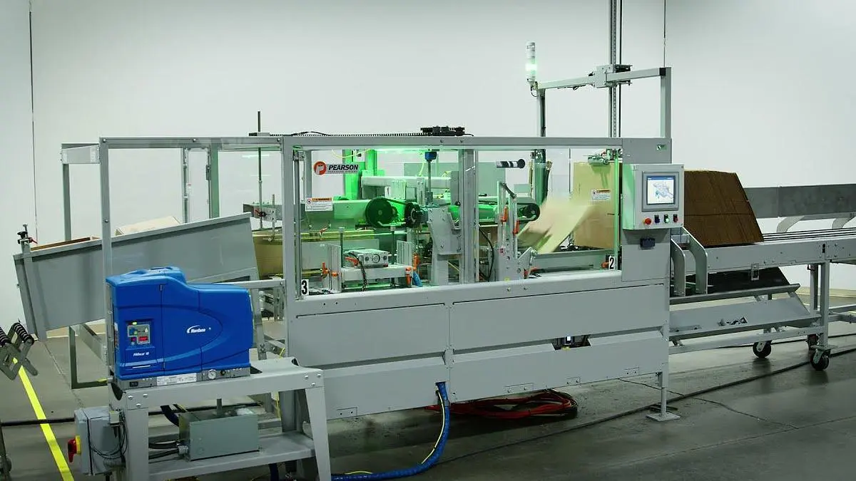 Used 2012 PEARSON CE50 Case Erectors - Glue Bottom Seal Texas US | Industrial Stretch Wrapper #1302436