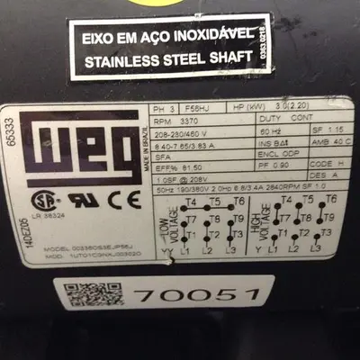 USED WEG 00336OS3EJP56J