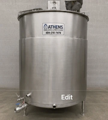 Used Groen 800 Gallon Kettle Stainless Steel Tanks Georgia US | Athens Packaging & Processing #914810