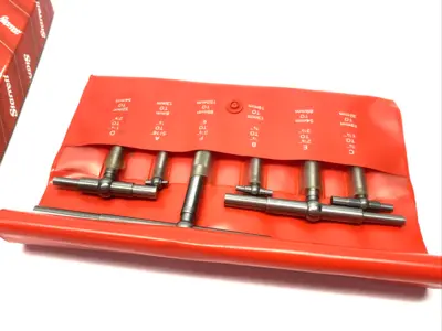 New | in-Stock Starrett Telescoping Gage Set (6) A,B,C,D,E,F In Case, 5/16" to 6" Bore Gages Michigan US | Maverick Industrial Sales #1402281