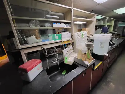 Lot of Drying Racks & Plasticware