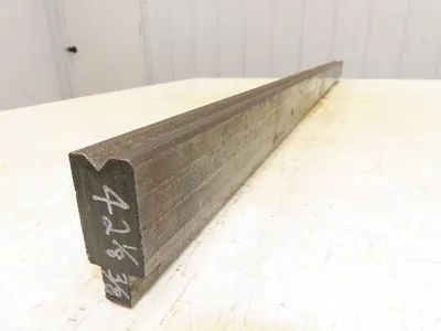 Press Brake Die 42-1/8" Long 90° V 3/8" W 3/16" D 1-3/4" H 1/2" Tang