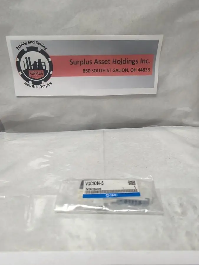 New | in-Stock SMC VQC1101N-5 Solenoid Valves Ohio US | Surplus Asset Holdings #1234630