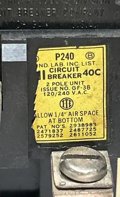 Used BULLDOG ELECTRIC P240 Circuit Breakers | Surplus Asset Holdings #1189197