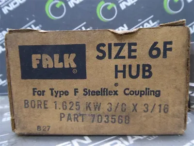 FALK 703568 Steelflex Coupling Hub 3/8x3/16 Keyway 1.625" Bore Surplus