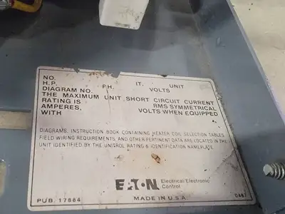 MCC Unit 10 hp, NEMA 1