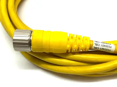 USED ALLEN-BRADLEY SER. A SINGLE ENDED CORDSET M23 12-PIN 20' LENGTH