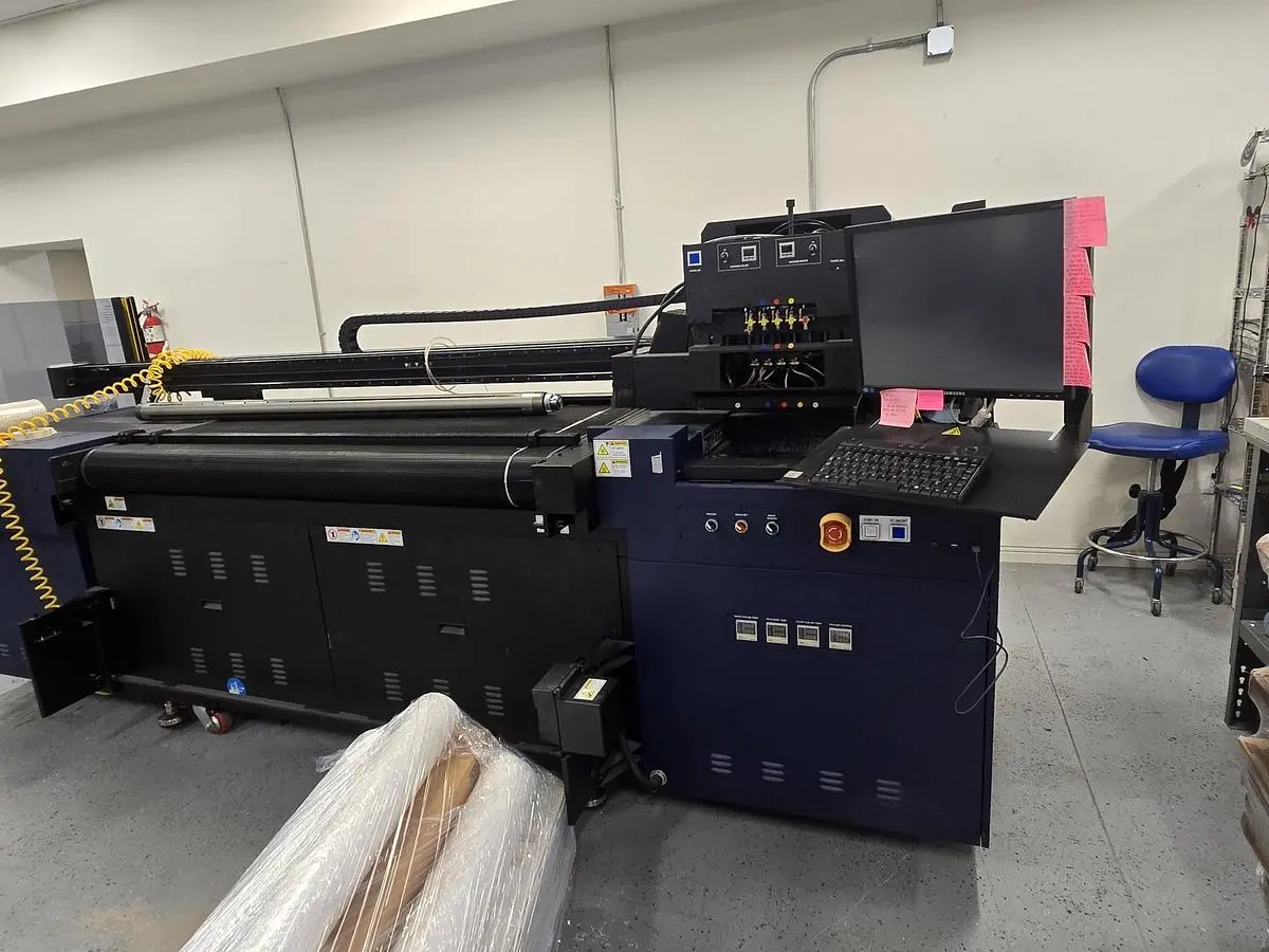 USED KONICA KONICA ACCURIOWIDE 160 WIDE FORMAT HYBRID UV LED INKJET PRINTER