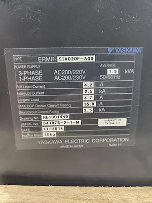 USED 2014 YASKAWA MOTOMAN SIA20F