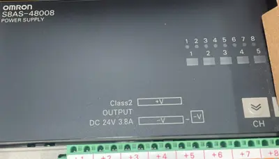 NEW OMRON S8AS-48008 POWER SUPPLY 24V DC 20A S8AS48008