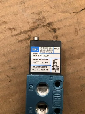 USED MAC VALVES 45A-BA1-RA11