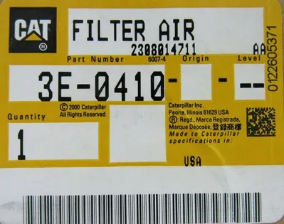 NEW LOT 3 CAT 3E-0410 AIR FILTERS 3E0410