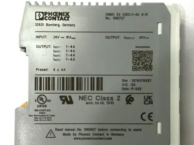 USED PHOENIX CONTACT ELECTRONIC CIRCUIT BREAKER 24VDC 1065727