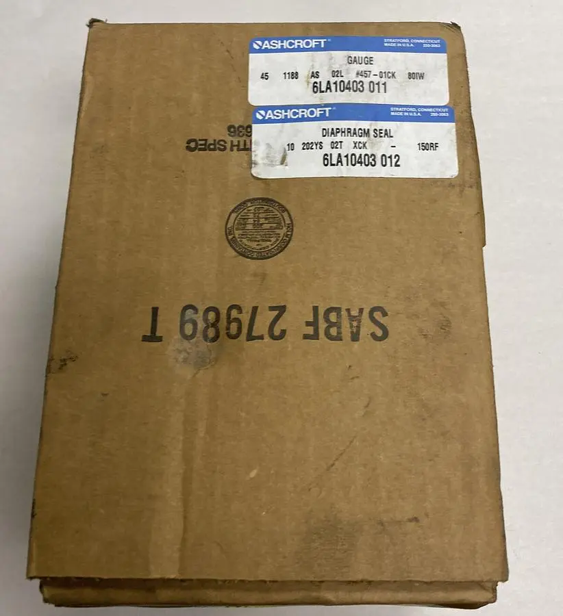 New | in-Stock ASHCROFT 6LA10403 011 Universal Pressure Meters Ohio US | Surplus Asset Holdings #1236755