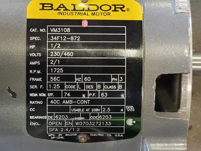 USED BALDOR 34F12-872
