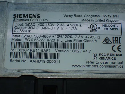 USED SIEMENS 6SL32101KE118AF1