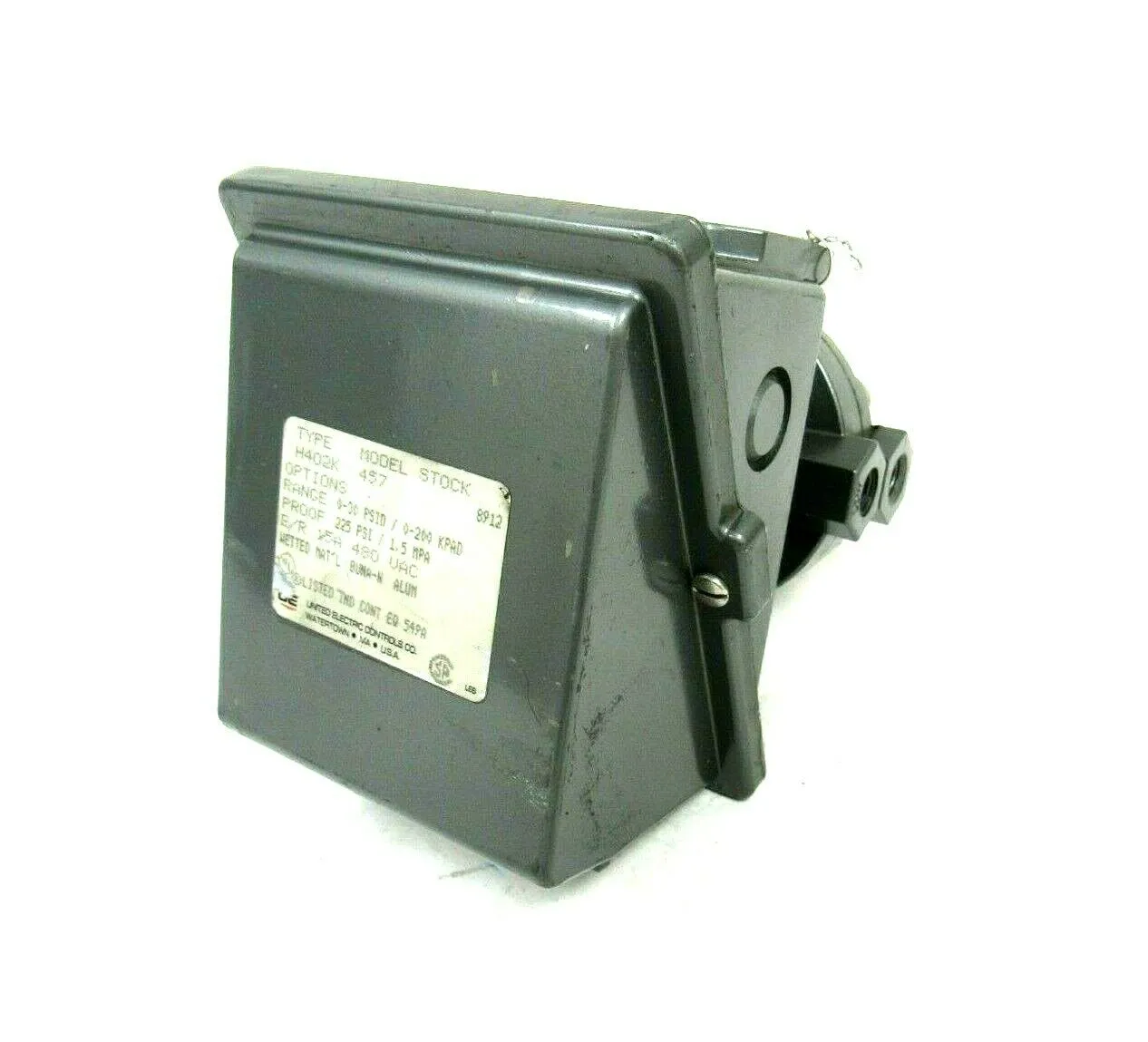 NEW UNITED ELECTRIC H402K-457 PRESSURE SWITCH H402K457