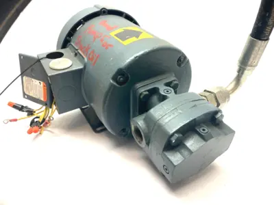 112350.00, C6T17FB61C | Leeson 112350.00 3-Phase Hydraulic Pump Motor 1/2HP 1725rpm C6T17FB61C - Used