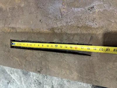 12' LONG X 8' WIDE X 5" THICK T-SLOTTED FLOOR PLATE / LAYOUT TABLE: YOBRO #23835