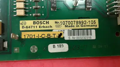 BOSCH REXROTH D-64711 ERBACH 1070078992-105 BOARD. 3B
