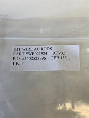 Kit Wire AC Rod WE021924 Rev C  (Lot Of 2)30 Day Warranty! Fast Shipping!