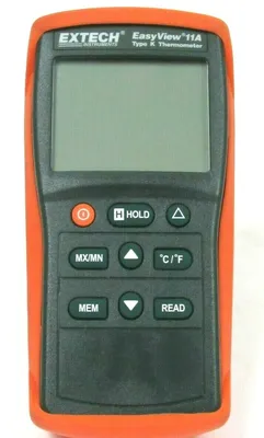 USED EXTECH EASYVIEW 11A TYPE K THERMOMETER
